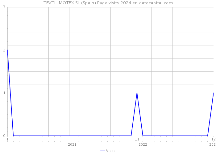 TEXTIL MOTEX SL (Spain) Page visits 2024 