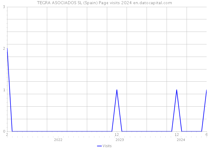 TEGRA ASOCIADOS SL (Spain) Page visits 2024 
