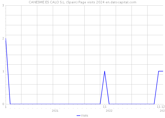 CANESME ES CALO S.L. (Spain) Page visits 2024 