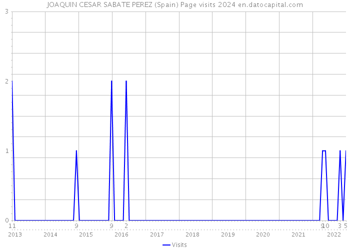 JOAQUIN CESAR SABATE PEREZ (Spain) Page visits 2024 