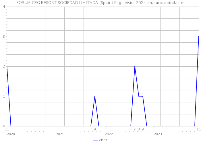 FORUM CFG RESORT SOCIEDAD LIMITADA (Spain) Page visits 2024 