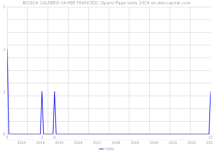 BIOSCA CALDERO XAVIER FRANCESC (Spain) Page visits 2024 