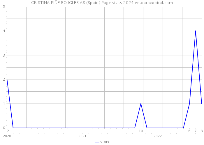 CRISTINA PIÑEIRO IGLESIAS (Spain) Page visits 2024 