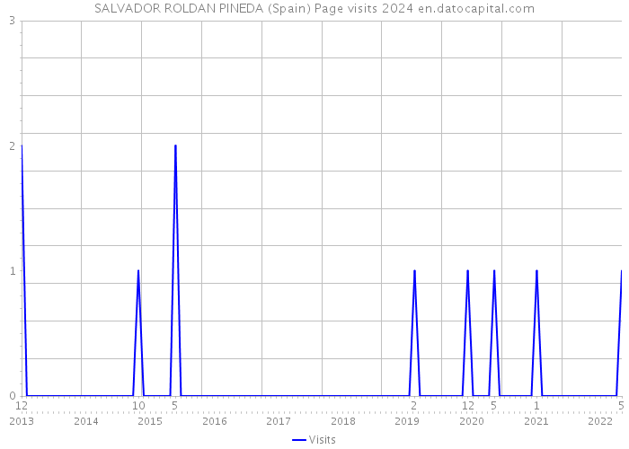 SALVADOR ROLDAN PINEDA (Spain) Page visits 2024 