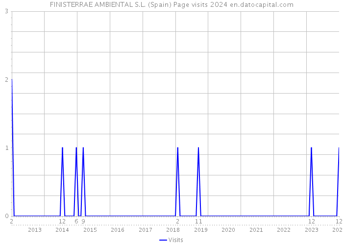 FINISTERRAE AMBIENTAL S.L. (Spain) Page visits 2024 