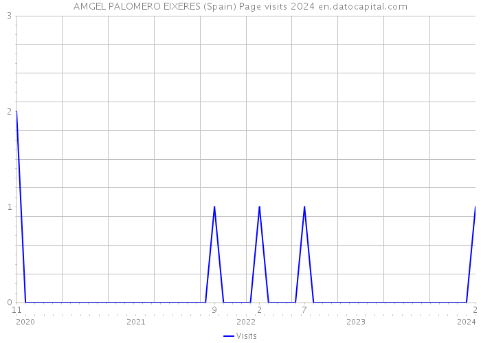 AMGEL PALOMERO EIXERES (Spain) Page visits 2024 