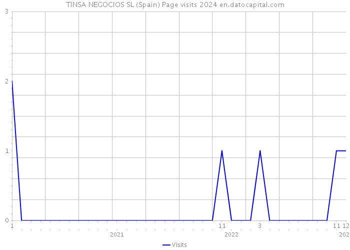 TINSA NEGOCIOS SL (Spain) Page visits 2024 