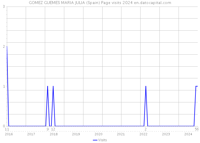 GOMEZ GUEMES MARIA JULIA (Spain) Page visits 2024 