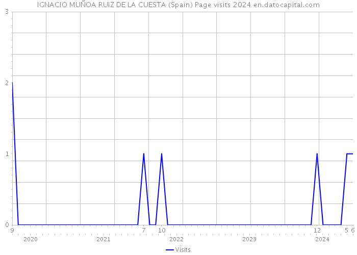 IGNACIO MUÑOA RUIZ DE LA CUESTA (Spain) Page visits 2024 