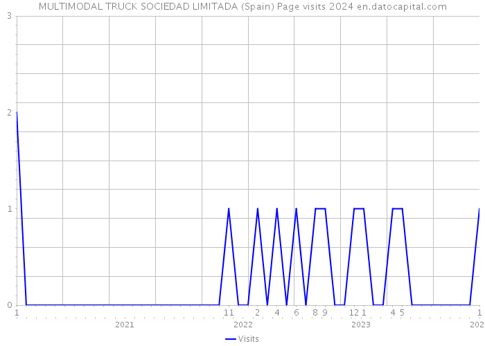 MULTIMODAL TRUCK SOCIEDAD LIMITADA (Spain) Page visits 2024 