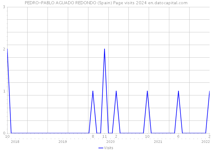 PEDRO-PABLO AGUADO REDONDO (Spain) Page visits 2024 
