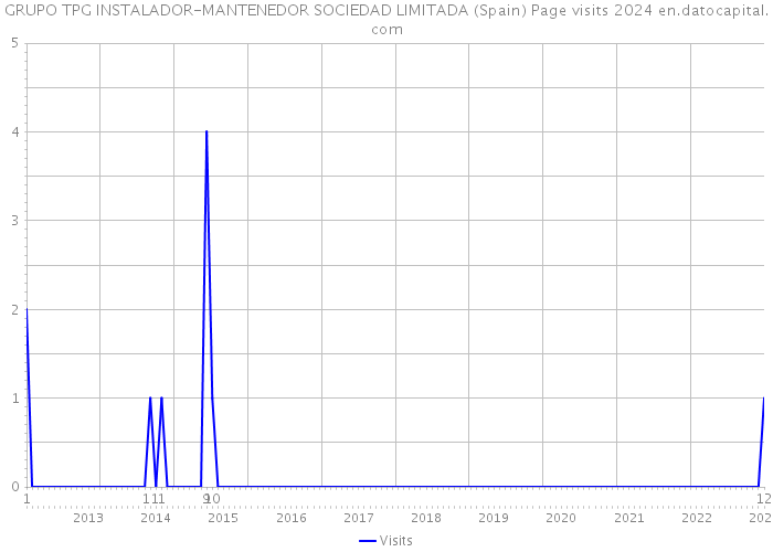 GRUPO TPG INSTALADOR-MANTENEDOR SOCIEDAD LIMITADA (Spain) Page visits 2024 
