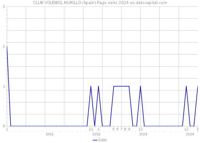 CLUB VOLEIBOL MURILLO (Spain) Page visits 2024 