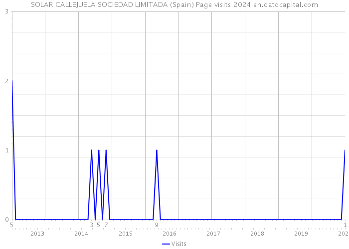 SOLAR CALLEJUELA SOCIEDAD LIMITADA (Spain) Page visits 2024 