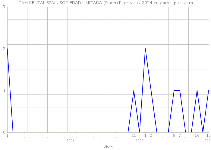 CAM RENTAL SPAIN SOCIEDAD LIMITADA (Spain) Page visits 2024 