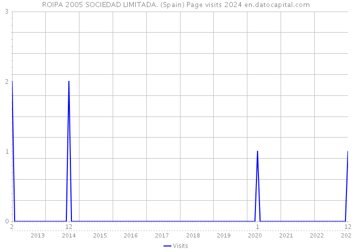 ROIPA 2005 SOCIEDAD LIMITADA. (Spain) Page visits 2024 