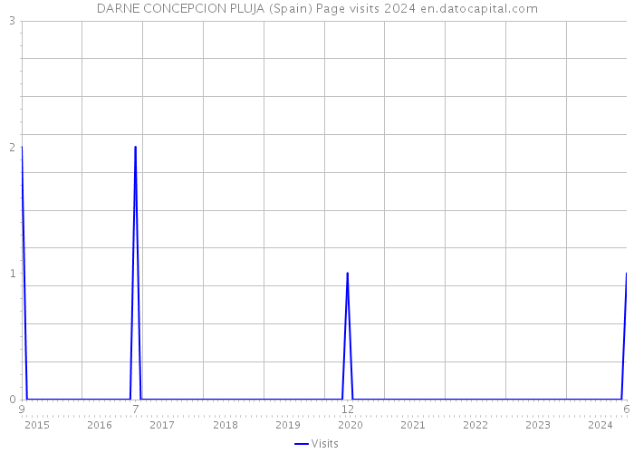 DARNE CONCEPCION PLUJA (Spain) Page visits 2024 