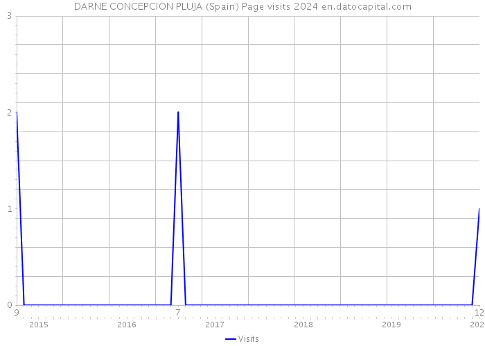 DARNE CONCEPCION PLUJA (Spain) Page visits 2024 