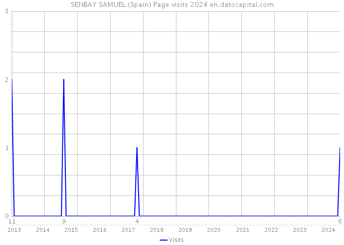 SENBAY SAMUEL (Spain) Page visits 2024 