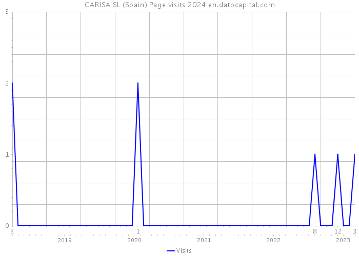 CARISA SL (Spain) Page visits 2024 