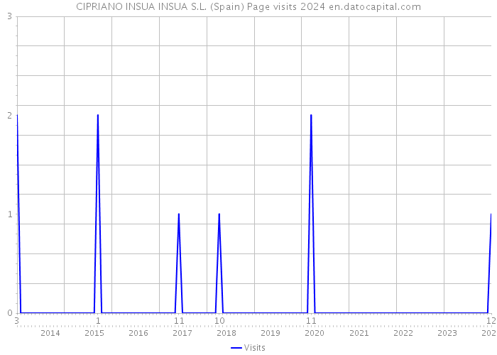 CIPRIANO INSUA INSUA S.L. (Spain) Page visits 2024 
