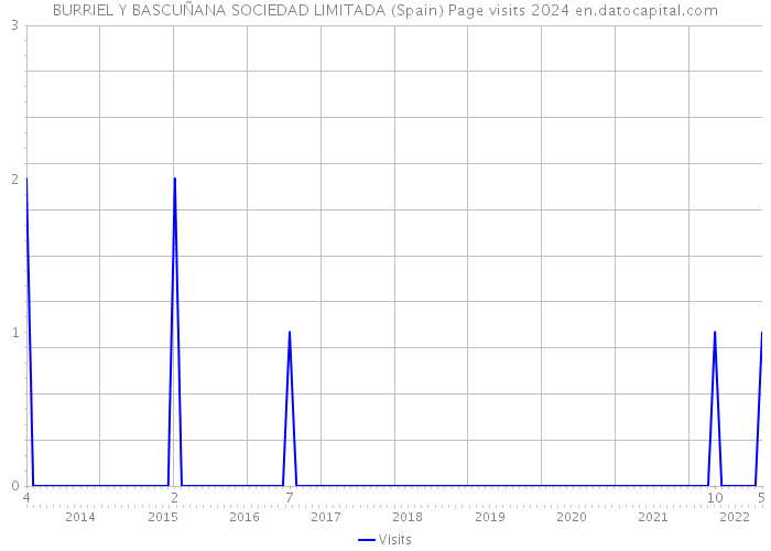 BURRIEL Y BASCUÑANA SOCIEDAD LIMITADA (Spain) Page visits 2024 