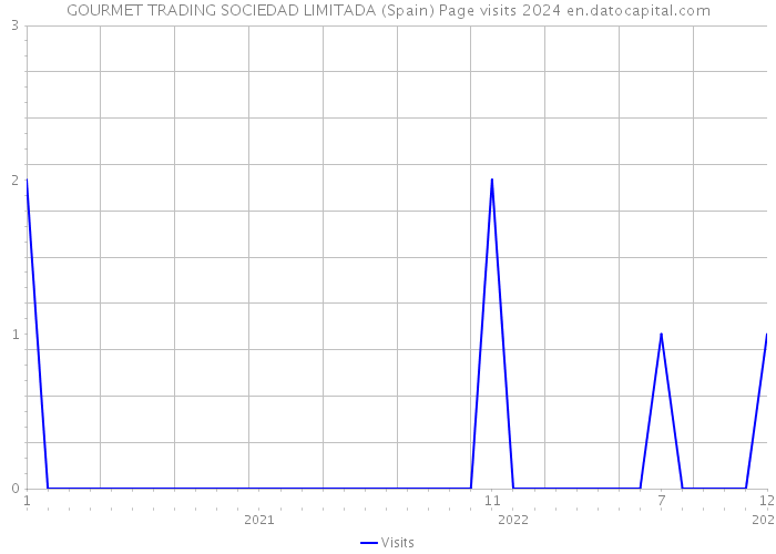 GOURMET TRADING SOCIEDAD LIMITADA (Spain) Page visits 2024 