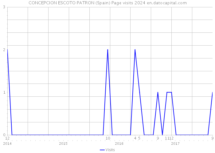 CONCEPCION ESCOTO PATRON (Spain) Page visits 2024 