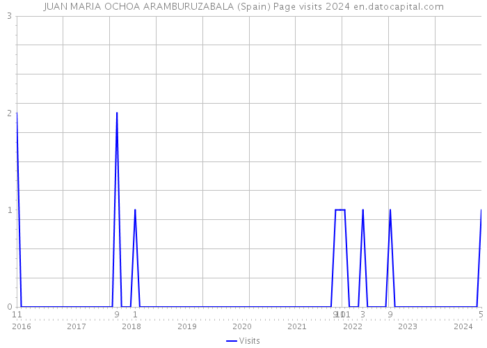 JUAN MARIA OCHOA ARAMBURUZABALA (Spain) Page visits 2024 