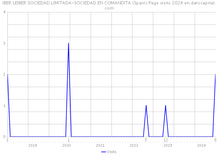 IBER LEIBER SOCIEDAD LIMITADA-SOCIEDAD EN COMANDITA (Spain) Page visits 2024 