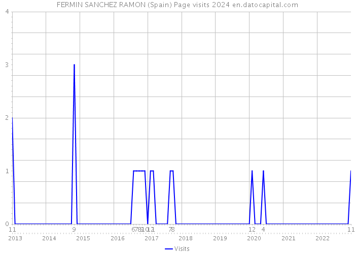 FERMIN SANCHEZ RAMON (Spain) Page visits 2024 