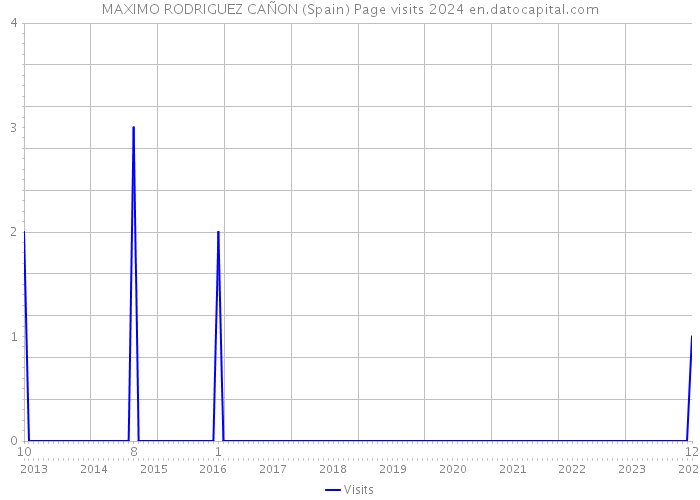 MAXIMO RODRIGUEZ CAÑON (Spain) Page visits 2024 