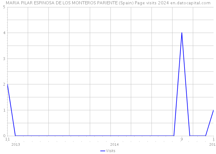 MARIA PILAR ESPINOSA DE LOS MONTEROS PARIENTE (Spain) Page visits 2024 