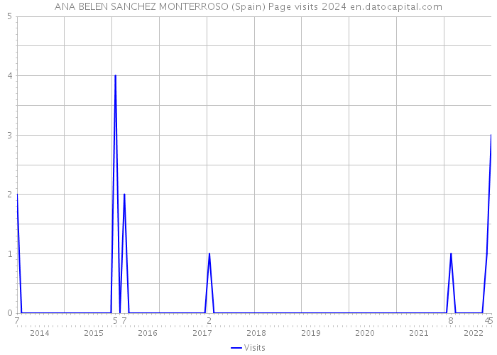 ANA BELEN SANCHEZ MONTERROSO (Spain) Page visits 2024 