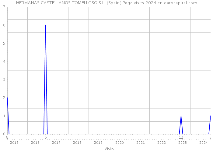 HERMANAS CASTELLANOS TOMELLOSO S.L. (Spain) Page visits 2024 