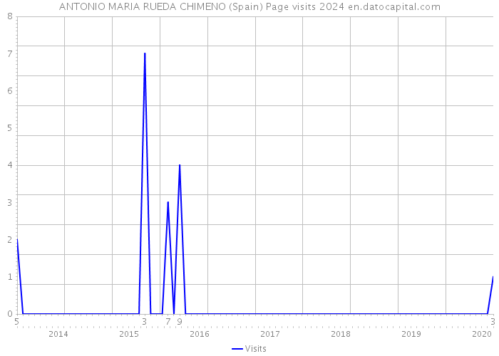 ANTONIO MARIA RUEDA CHIMENO (Spain) Page visits 2024 