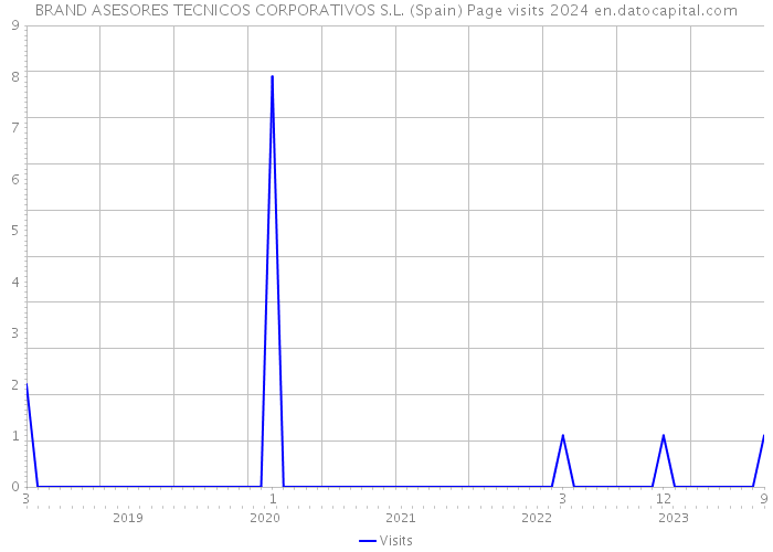 BRAND ASESORES TECNICOS CORPORATIVOS S.L. (Spain) Page visits 2024 