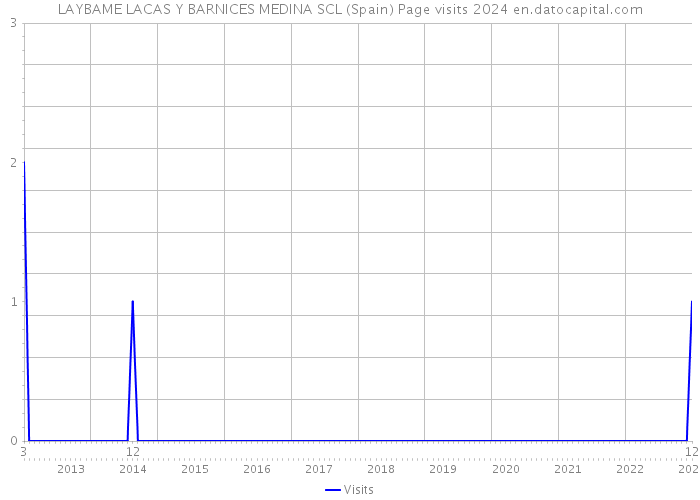 LAYBAME LACAS Y BARNICES MEDINA SCL (Spain) Page visits 2024 