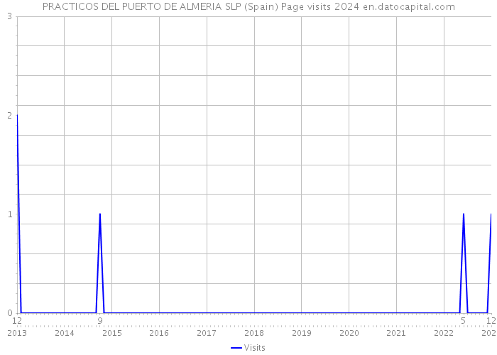 PRACTICOS DEL PUERTO DE ALMERIA SLP (Spain) Page visits 2024 