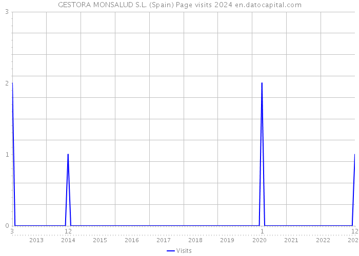 GESTORA MONSALUD S.L. (Spain) Page visits 2024 