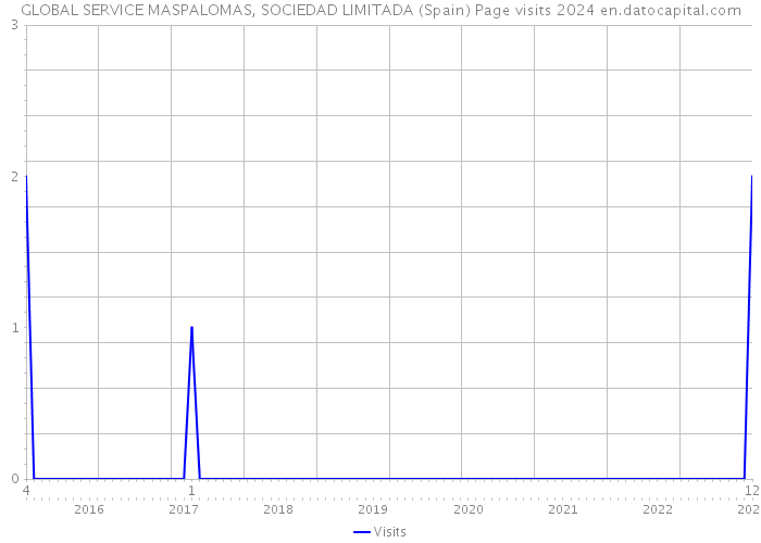 GLOBAL SERVICE MASPALOMAS, SOCIEDAD LIMITADA (Spain) Page visits 2024 