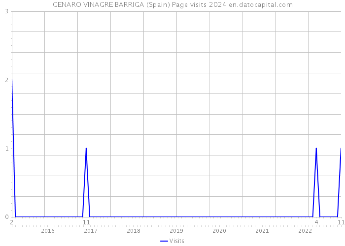 GENARO VINAGRE BARRIGA (Spain) Page visits 2024 