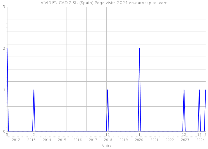 VIVIR EN CADIZ SL. (Spain) Page visits 2024 