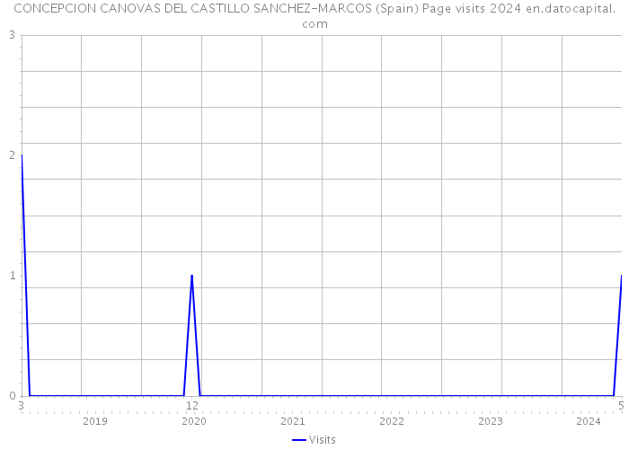 CONCEPCION CANOVAS DEL CASTILLO SANCHEZ-MARCOS (Spain) Page visits 2024 