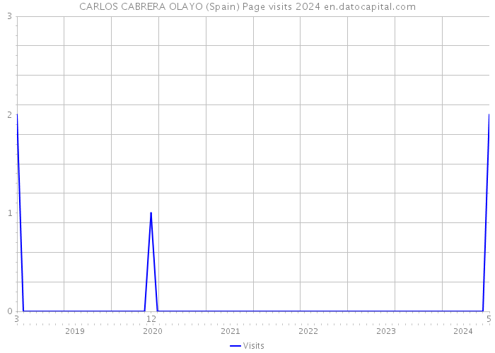 CARLOS CABRERA OLAYO (Spain) Page visits 2024 