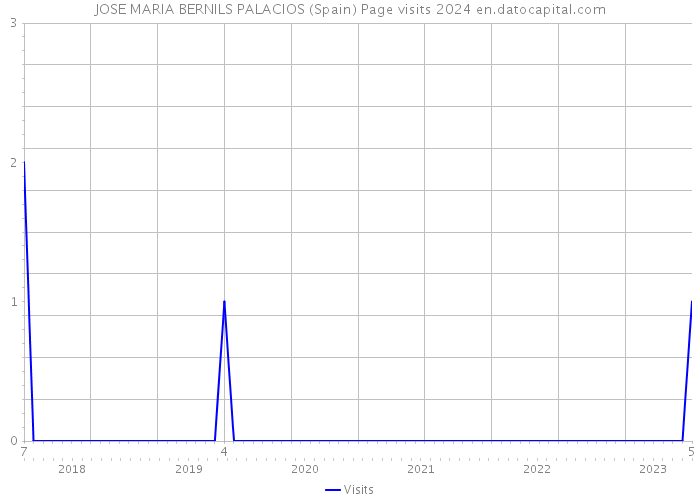 JOSE MARIA BERNILS PALACIOS (Spain) Page visits 2024 