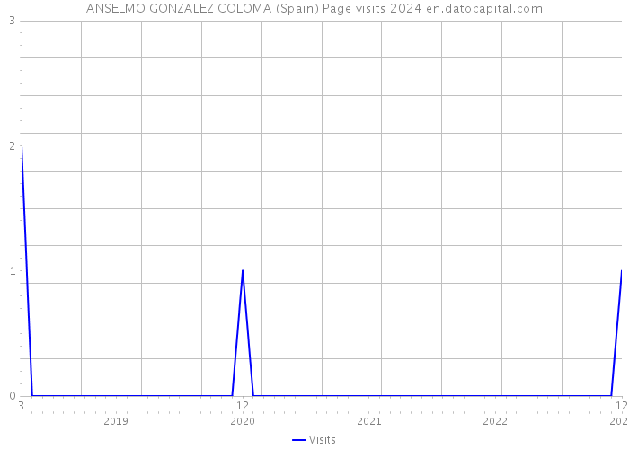 ANSELMO GONZALEZ COLOMA (Spain) Page visits 2024 