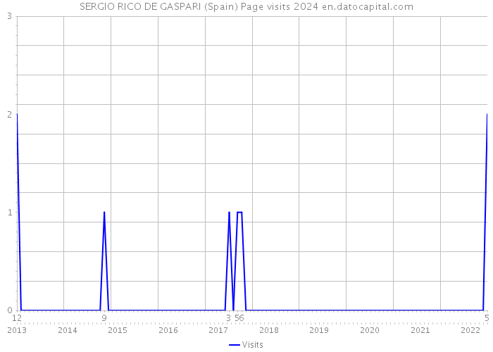 SERGIO RICO DE GASPARI (Spain) Page visits 2024 