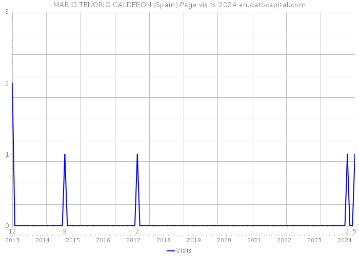 MARIO TENORIO CALDERON (Spain) Page visits 2024 