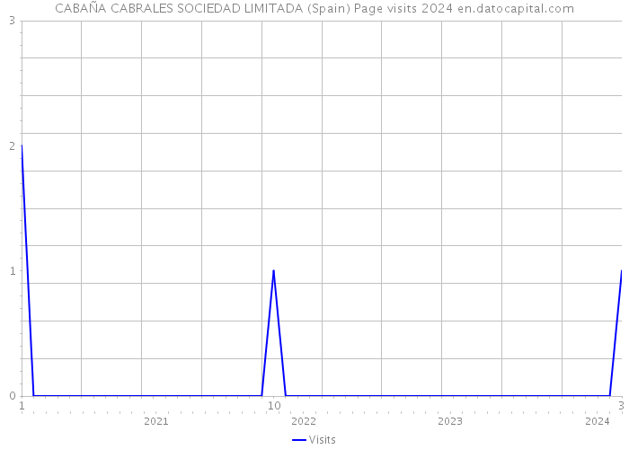CABAÑA CABRALES SOCIEDAD LIMITADA (Spain) Page visits 2024 